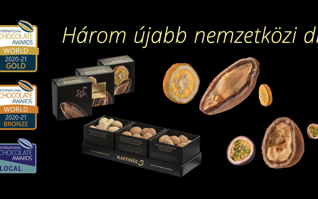 Újabb 3 nemzetközi díjat zsebelt be a magyar chocoMe manufaktúra az International Chocolate Awards világbajnoki döntőjén